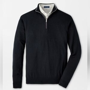 Peter Millar Quarter-Zip 93% Merino wool/7% polyester Sweater Size XXL
